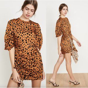 RHODE Pia Mini Dress in Cheetah Print